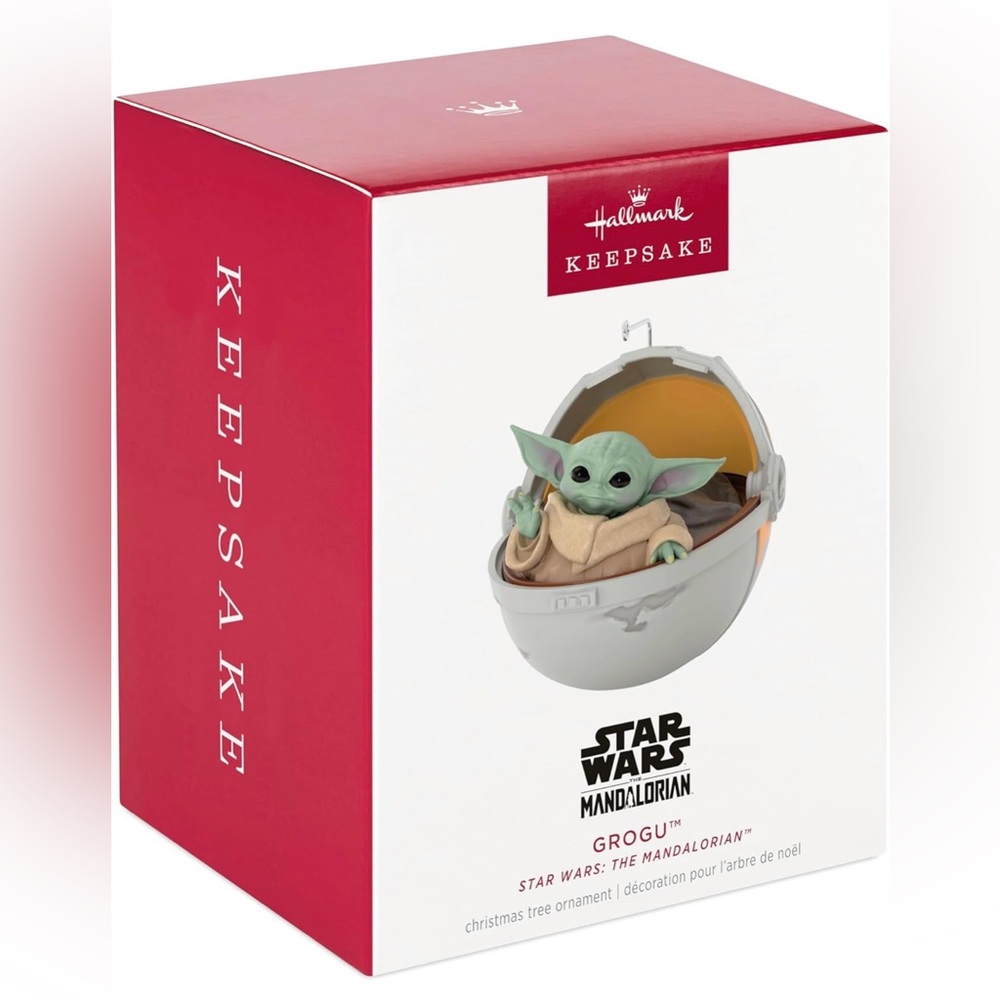 *NWT* Star Wars Mandalorian Grogu Hallmark Keepsake Ornament MSRP: $44.99